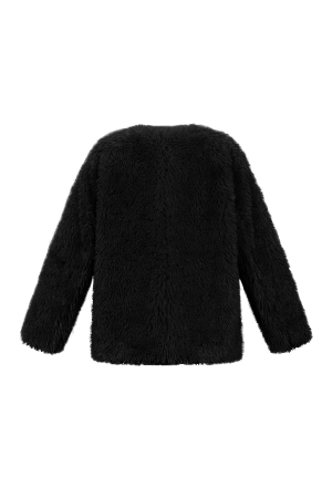 Tissu En Fibre De Polyester Femmes Manteau Élégant Couleur Unie Automne/Hiver h5 Image3