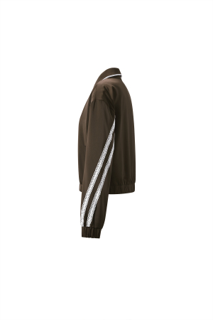 Veste Femme En Fibre De Polyester Tissée Sportive Contraste De Couleurs Ensemble 2 Pièces h5 Image4