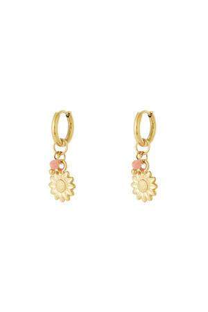 Boucles D'Oreilles Pétales Roses h5 Image3