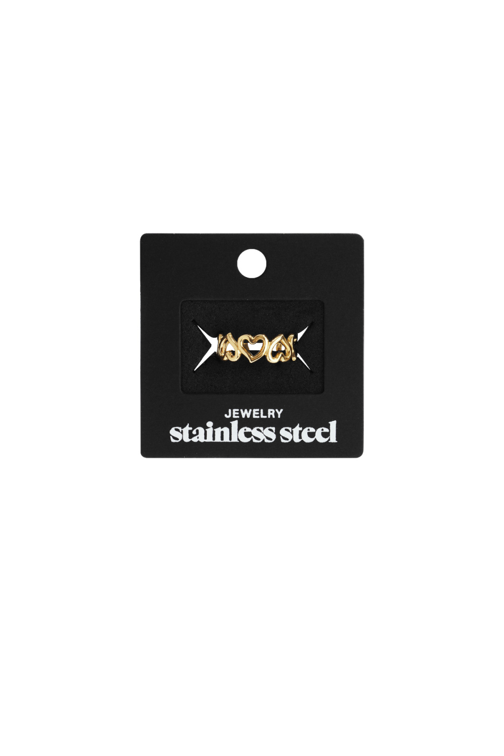 Bagues Minimalistes En Acier Inoxydable, Style Cœur, Décontractées, Simples Et Quotidiennes, Bijoux Pour Femmes Image4