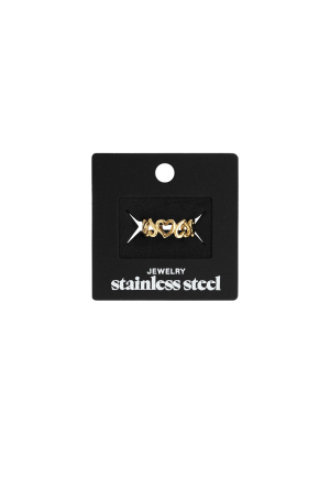 Bagues Minimalistes En Acier Inoxydable, Style Cœur, Décontractées, Simples Et Quotidiennes, Bijoux Pour Femmes h5 Image4