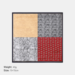 Bandana Pour Femme En Rayonne À Motif Patchwork De Fleurs De Cajou, 1 Pièce h5 Image2