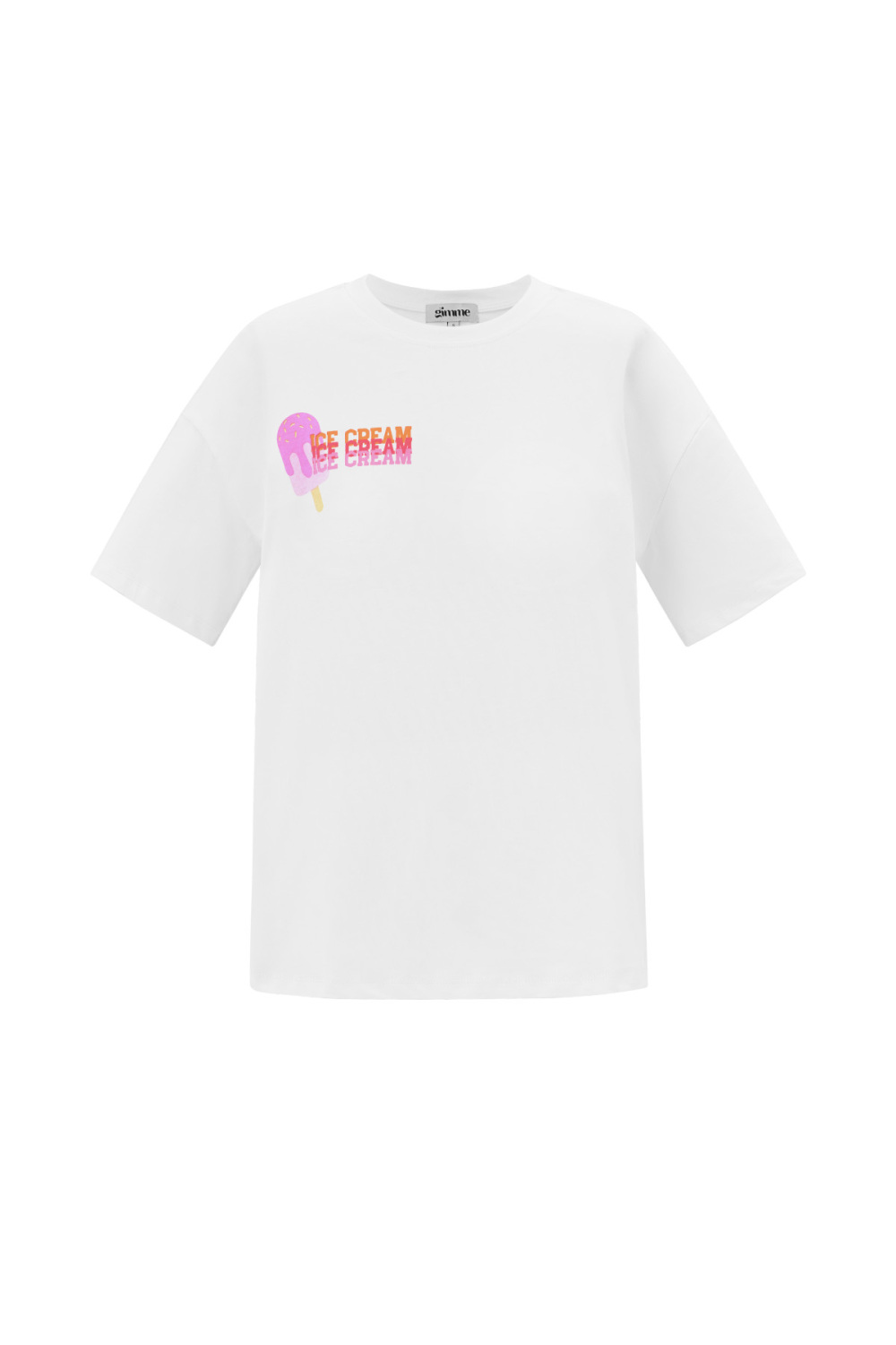 Coton T-Shirt Femme Printemps/Été Lettres