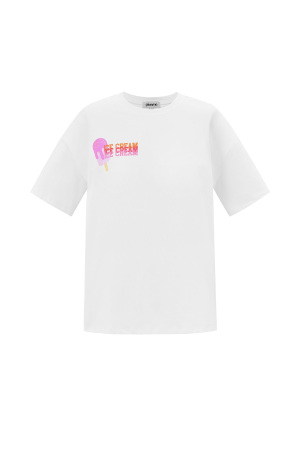 Coton T-Shirt Femme Printemps/Été Lettres h5