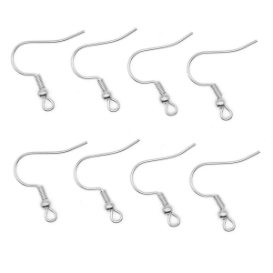 1 Crochet D'Oreille Quotidien En Acier Inoxydable Imperméable, Couleur Unie h5 