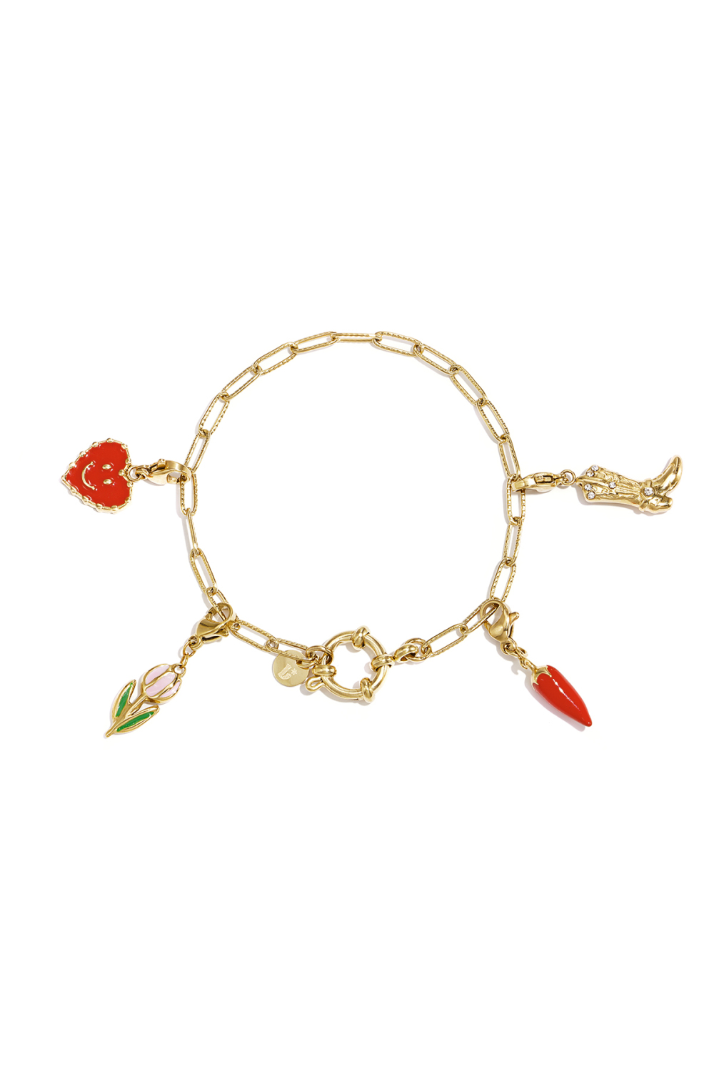 Bracelet Avec Fermoir Avant Et Maillons Ovales h5Image2