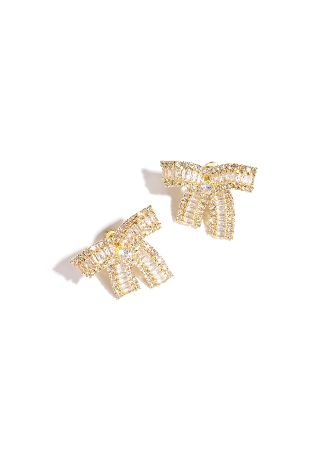 Boucles D'Oreilles À Tige En Cuivre Avec Nœud Papillon, Élégantes, Luxueuses, De Noël, Pour Femmes 