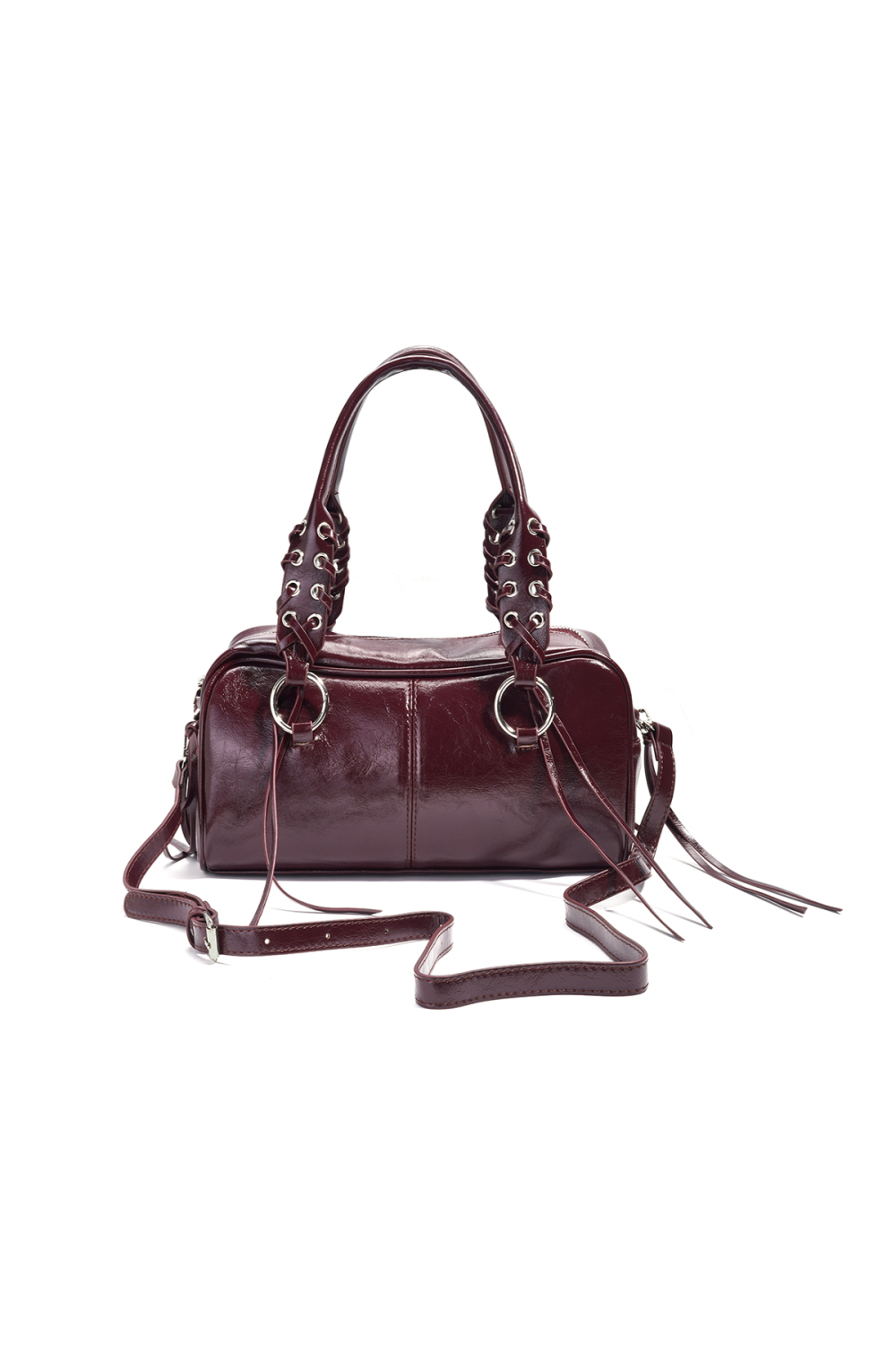 Sacs À Bandoulière À Pompon Rétro En Pu, Accessoires Quotidiens Image5