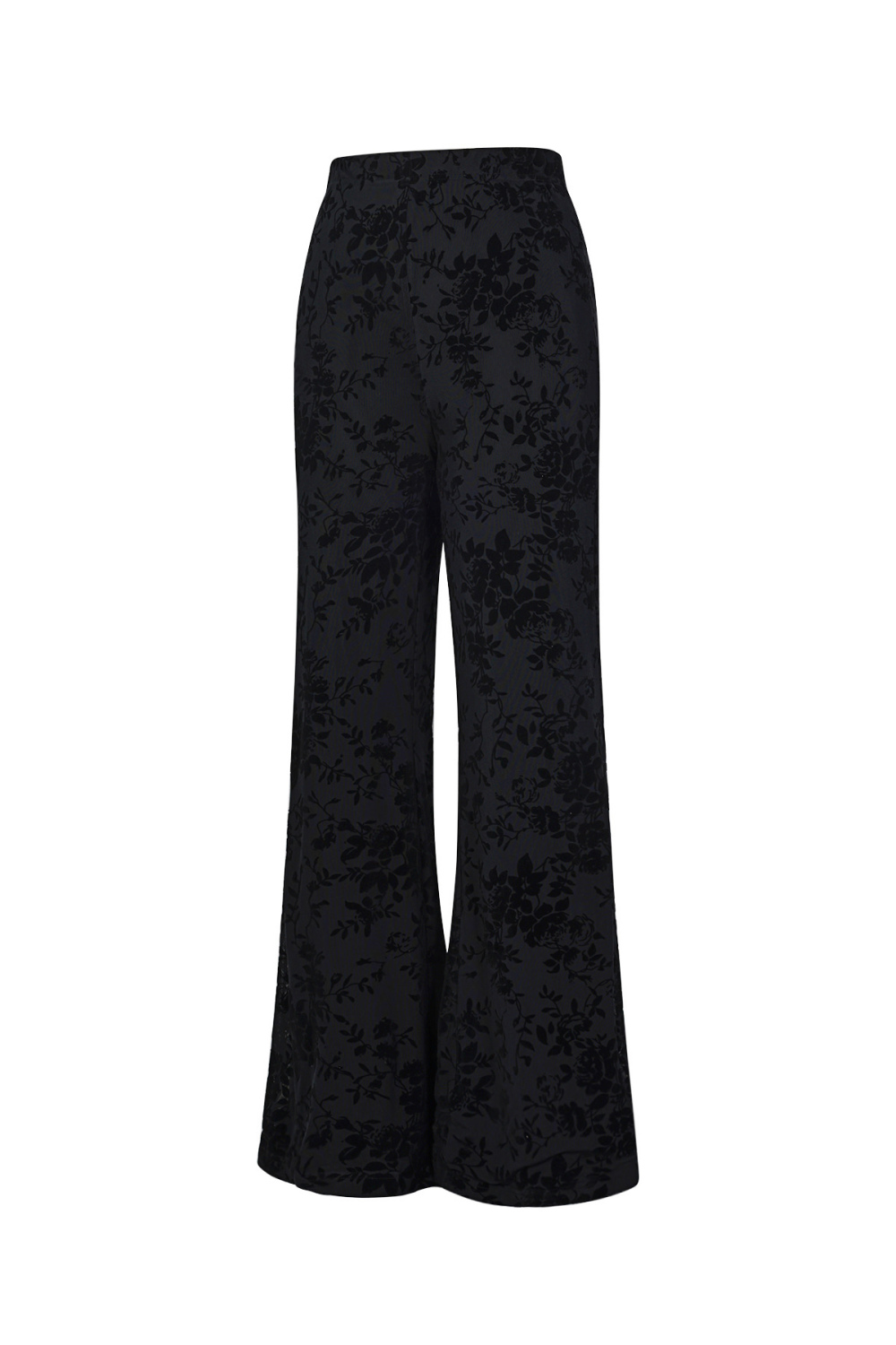 Pantalon En Résille À Imprimé Floral En Daim – Conçu Pour Être Assorti Image2