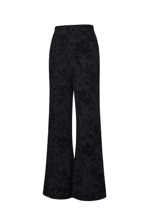 Pantalon En Résille À Imprimé Floral En Daim – Conçu Pour Être Assorti h5 Image2