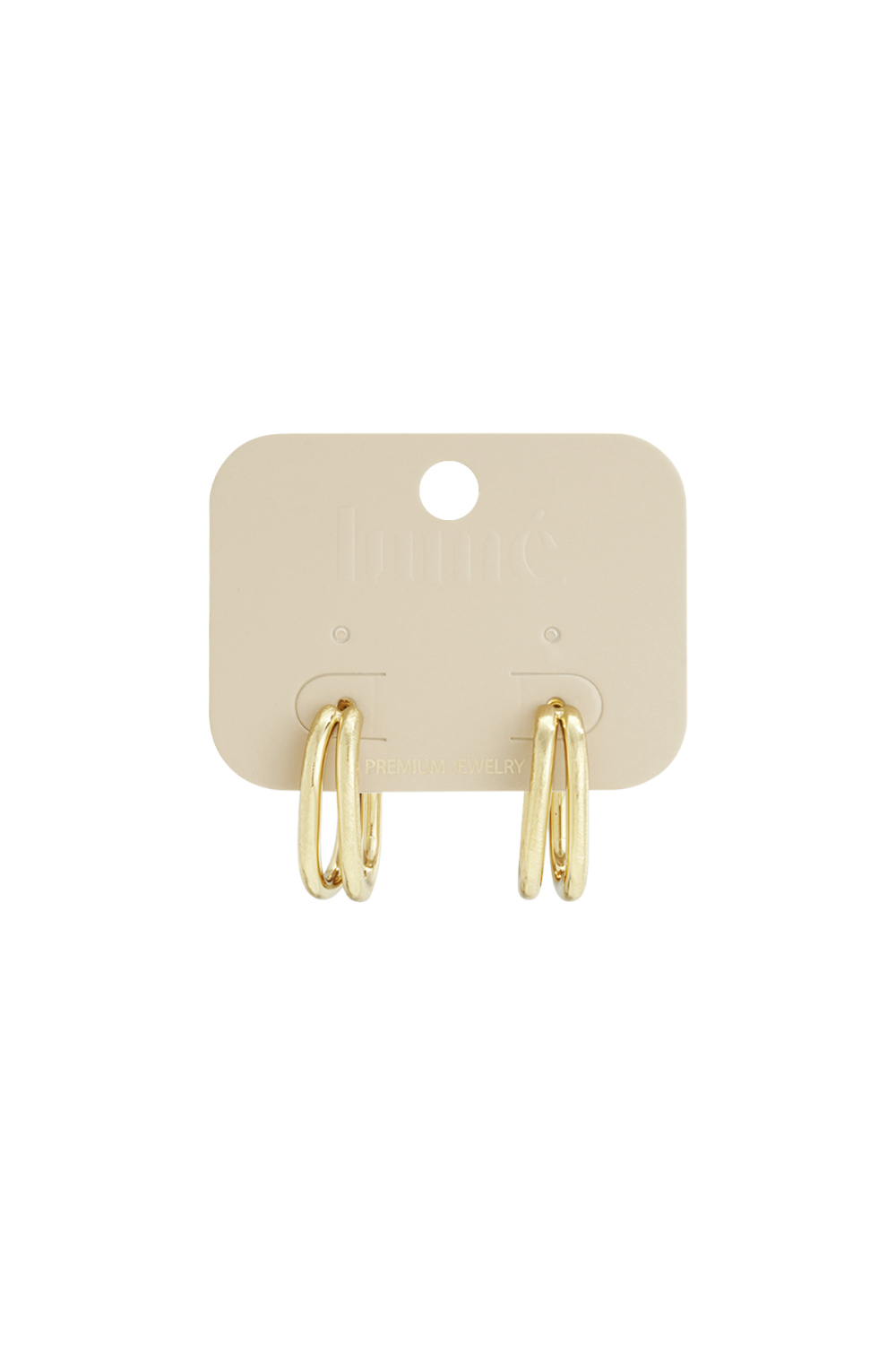 Boucles D'Oreilles Créoles Lignes Casual Daily Simple Series Bijoux Pour Femmes h5Image4