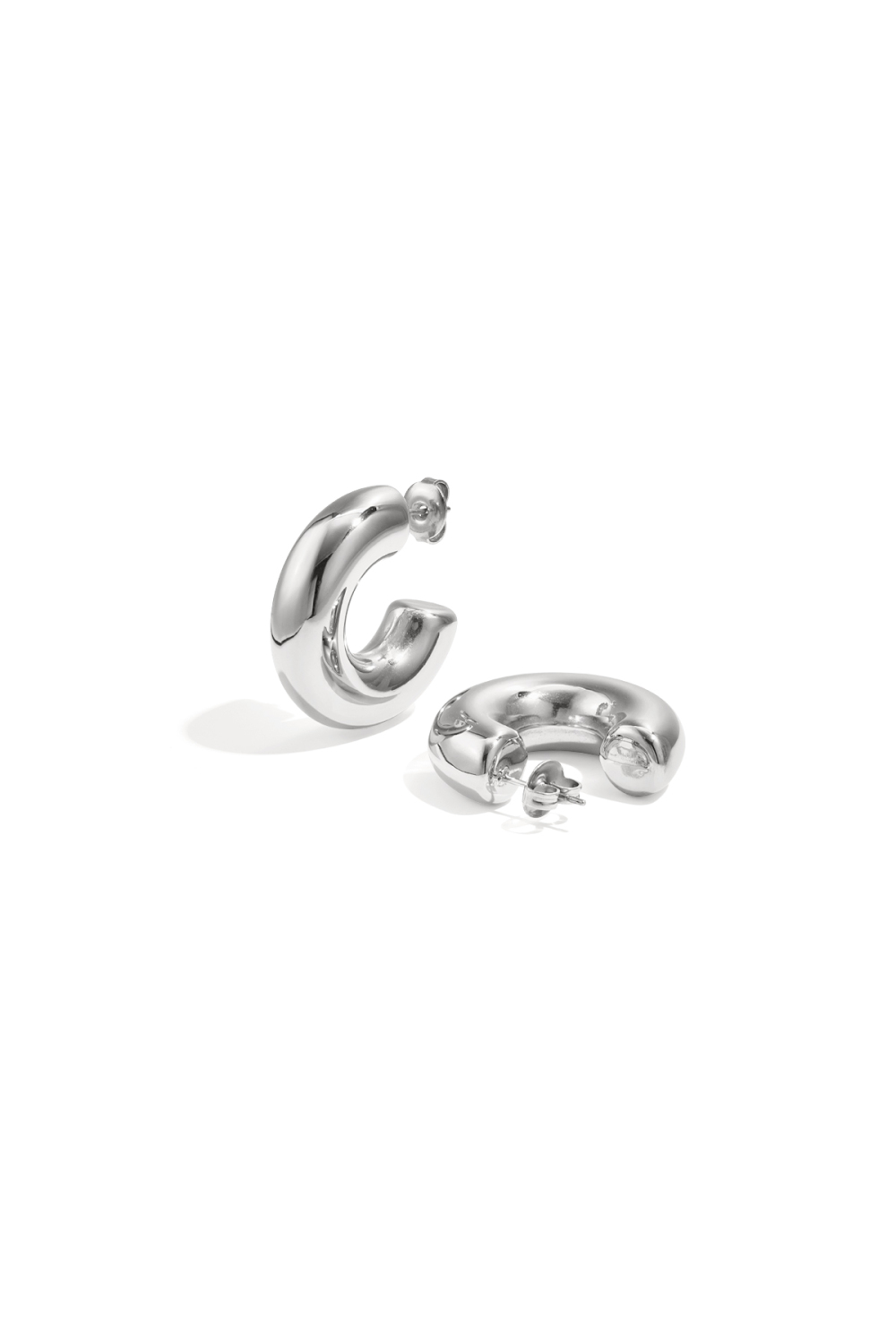 Boucles D'Oreilles Esthétiques Basiques Demi-Lune