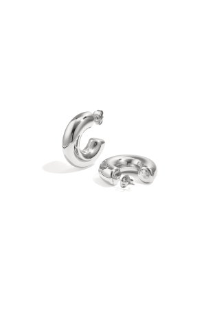 Boucles D'Oreilles Esthétiques Basiques Demi-Lune h5