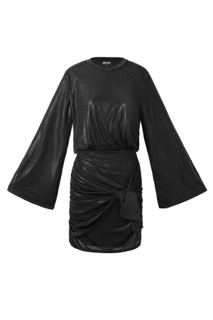 Tissu Polyester Tissé Robe Mini Femme Élégante À Lien h5
