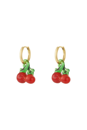 Boucles D'Oreilles Cerises h5