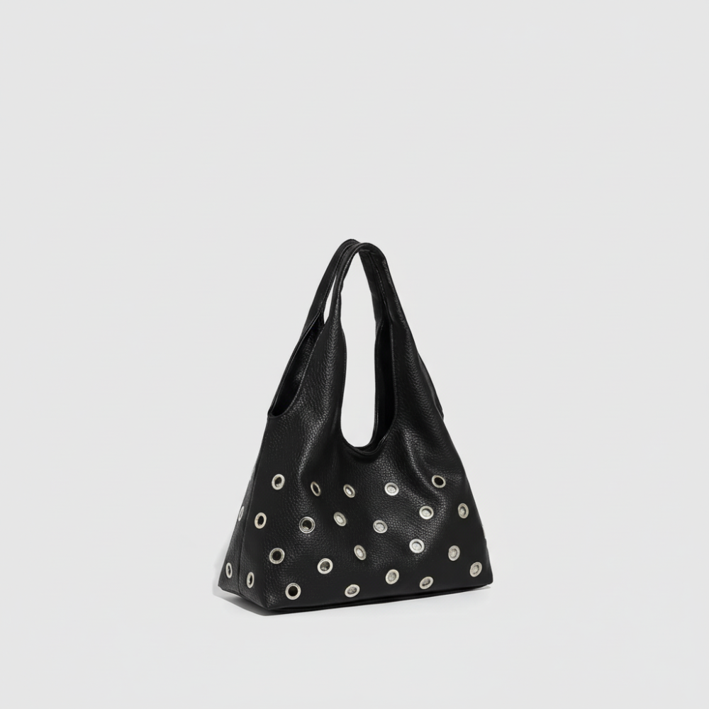 Sac Fourre-Tout Femme De Luxe Léger, Uni, À Rivets Et Grande Capacité (1 Pièce) h5Image2