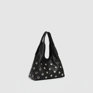 Sac Fourre-Tout Femme De Luxe Léger, Uni, À Rivets Et Grande Capacité (1 Pièce) h5 Image2