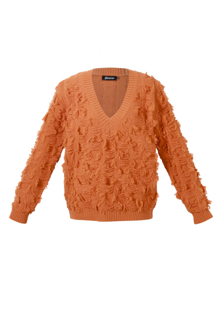 Pull en V à franges 2
