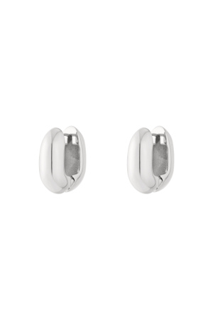 Boucles D'Oreilles Créoles De Forme Irrégulière Rectangulaires, Décontractées, Simples, Pour Femmes h5 Image3