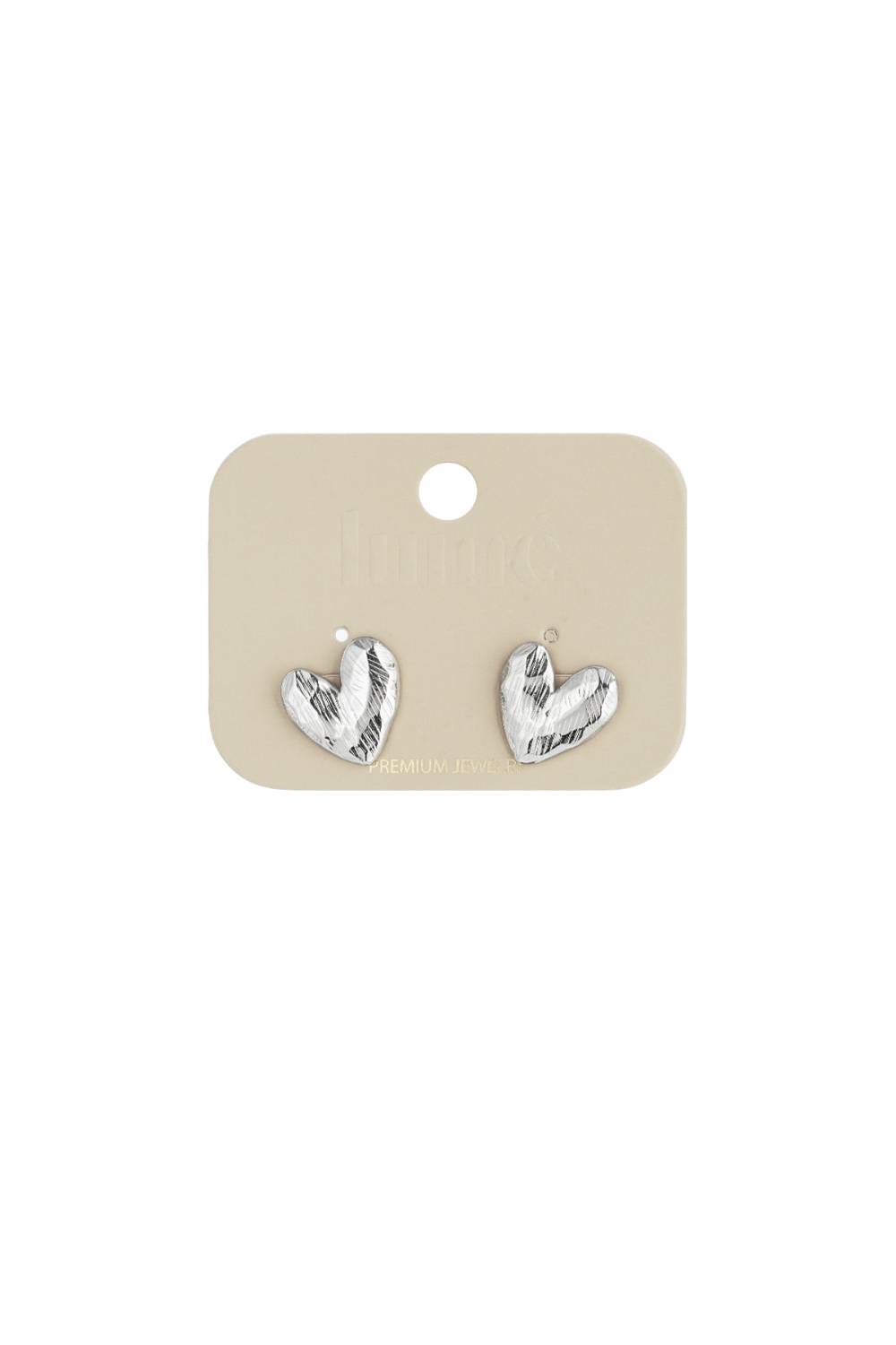 Boucles D'Oreilles À Tige En Forme De Cœur, Série Simple Daily Simple, Bijoux Pour Femmes Image4