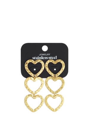 Boucles D'Oreilles Pendantes En Acier Inoxydable, Style Cœur, Décontractées, Simples Et Quotidiennes, Bijoux Pour Femmes h5 Image5