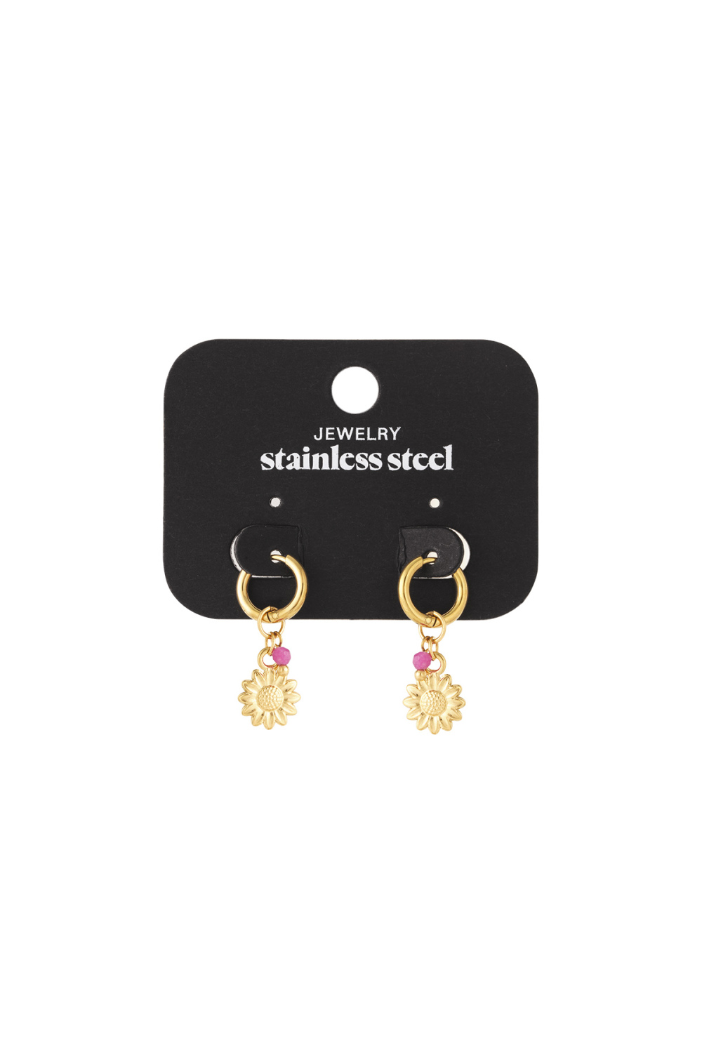 Boucles D'Oreilles Pétales Roses Image4