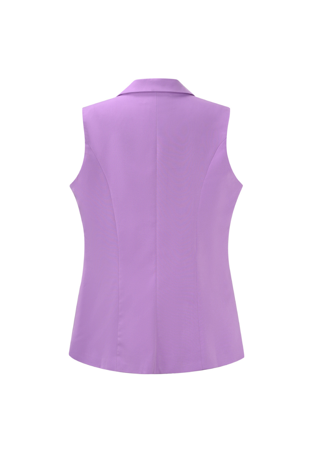 Blazer Sans Manches Pour Femme En Polyester Tissé Casual Design Asymétrique h5Image3