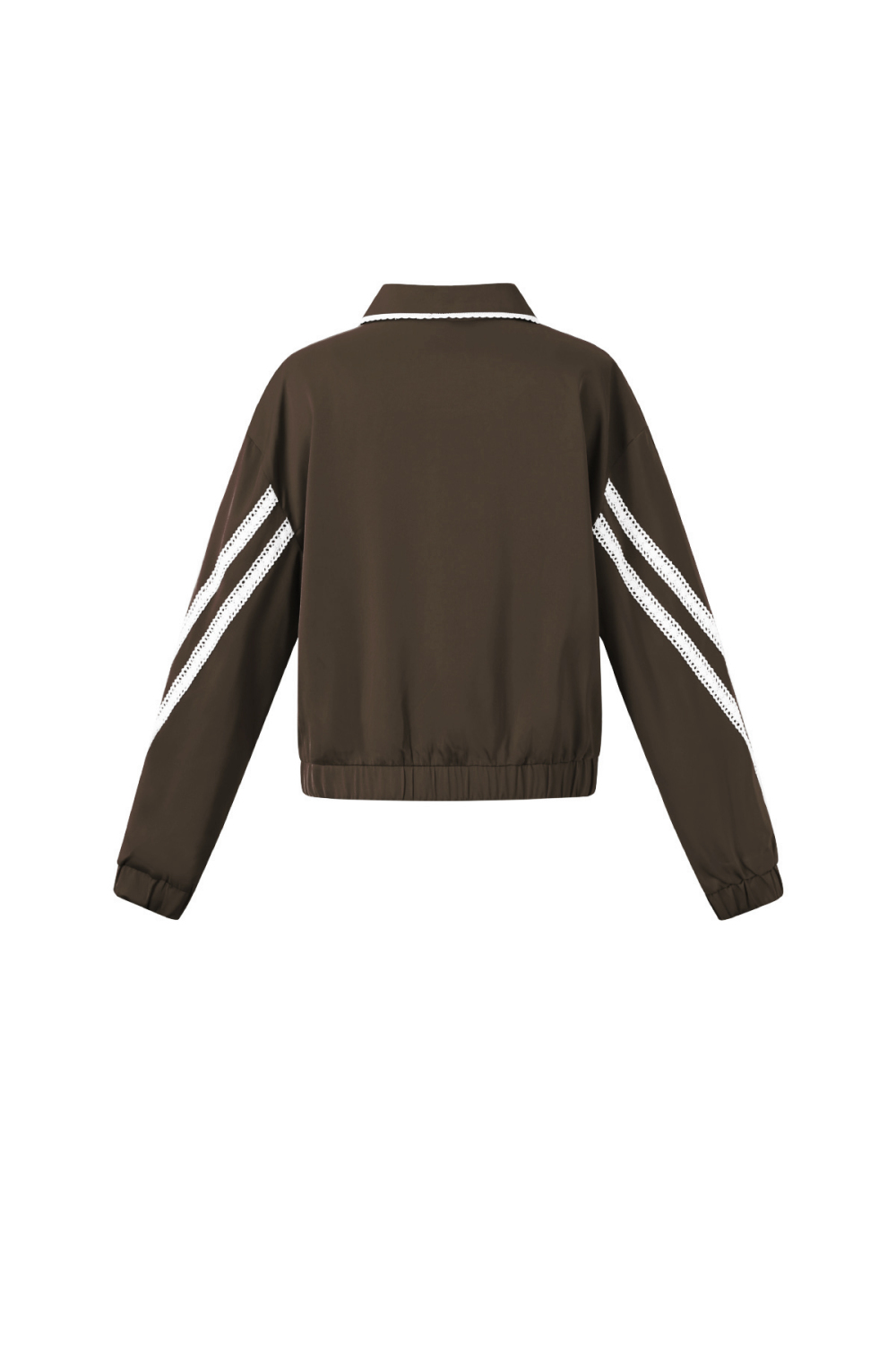 Veste Femme En Fibre De Polyester Tissée Sportive Contraste De Couleurs Ensemble 2 Pièces Image3