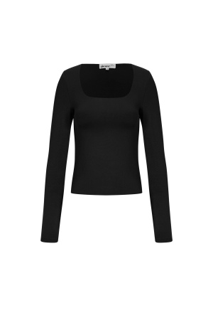 Pull En Nylon Tricoté Pour Femme Manches Longues Basique Couleur Unie h5 Image12