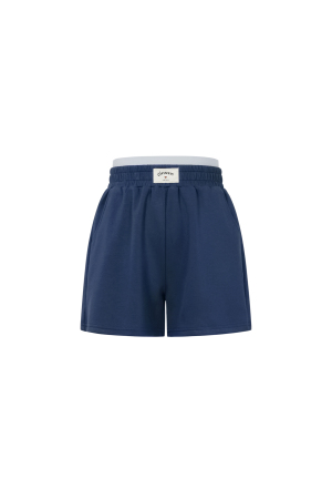 Shorts Casual Femme En Fibre De Polyester Tricotée Sporty Couleur Unie h5 Image12