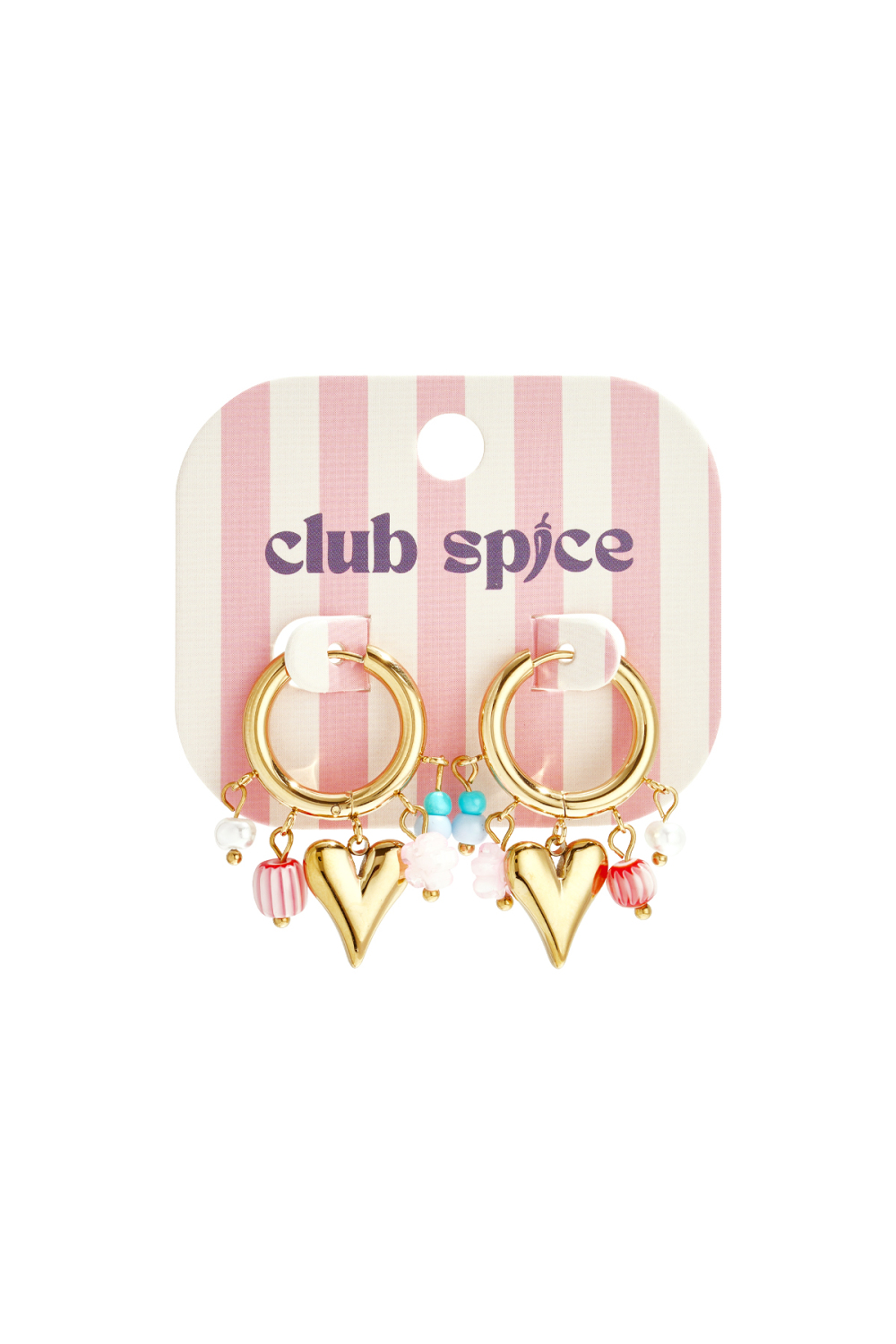Boucles D'Oreilles Avec Perles Pendantes Et Cœur h5Image3