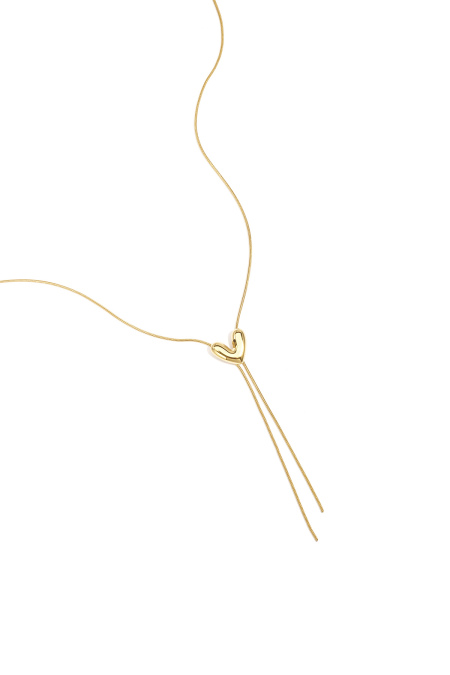 Colliers pendentifs en acier inoxydable en forme de cœur, collection décontractée et simple pour femmes