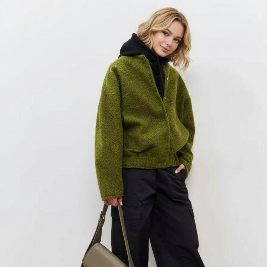 Écharpe D'Hiver Polyvalente En Polyester À Rayures Pour Femme, 1 Pièce h5Image5