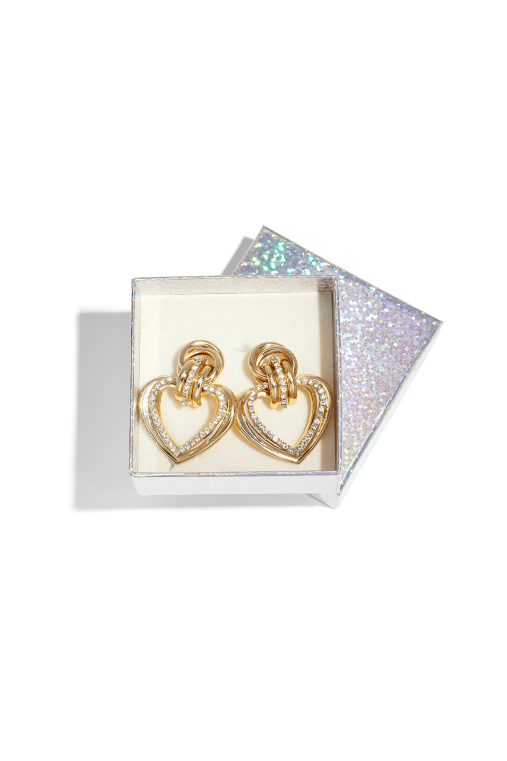 Boucles D'Oreilles Pendantes En Fer, Cœur, Élégantes, Série De Noël Luxueuse, Bijoux Pour Femmes Image2