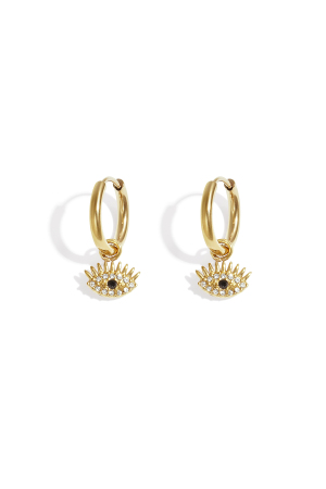 Boucles D'Oreilles Pendantes En Acier Inoxydable, Œil De Diable, Collection Décontractée Et Simple Pour Femmes h5 