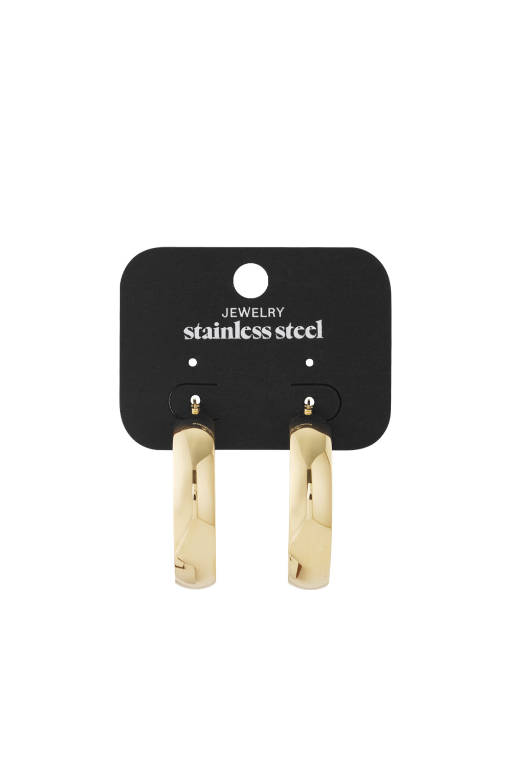 Boucles D'oreilles En Acier Inoxydable Chic Image3