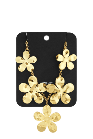 Colliers Pendentifs En Acier Inoxydable Fleur Casual Daily Simple Série Bijoux Pour Femmes h5 Image4