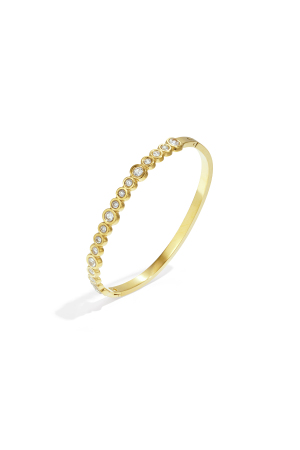 Bracelet Jonc Orné De Pierres Rondes h5
