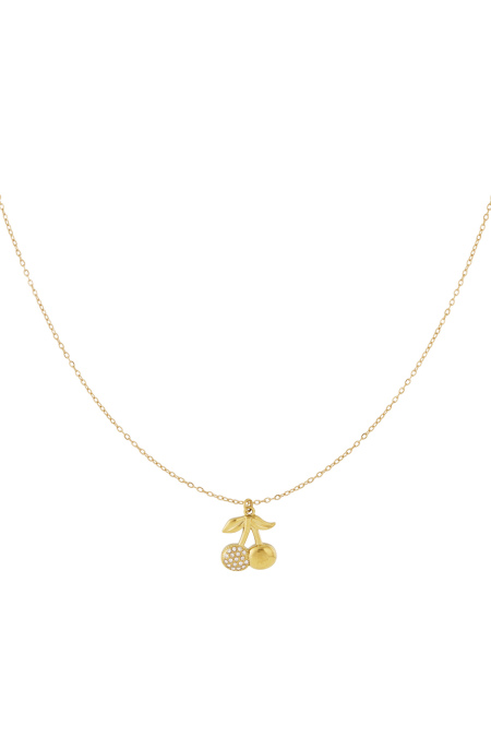Collier cerises pailletées