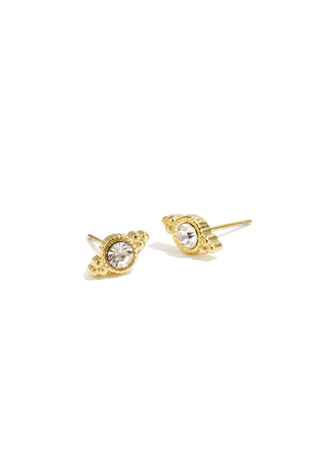 Boucles d'oreilles puces en acier inoxydable, forme irrégulière, collection décontractée et simple pour femmes