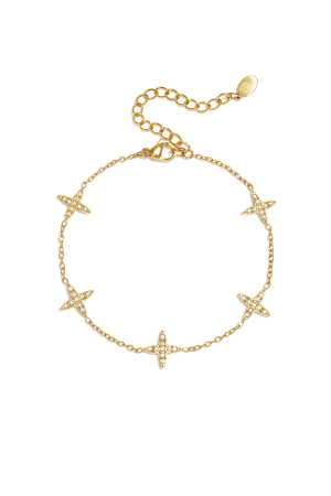 Bracelet À Motif De Trèfle Et Trèfles Incrustés h5 