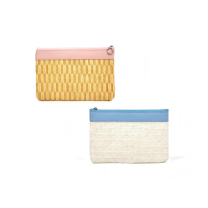 Trousses À Maquillage Élégantes En Raphia Tissé Pour Femmes, Parfaites Pour Les Vacances h5 Image2