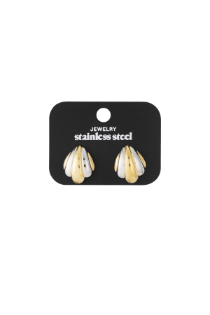 Boucles D'Oreilles Fusion Argent Doré h5 Image3