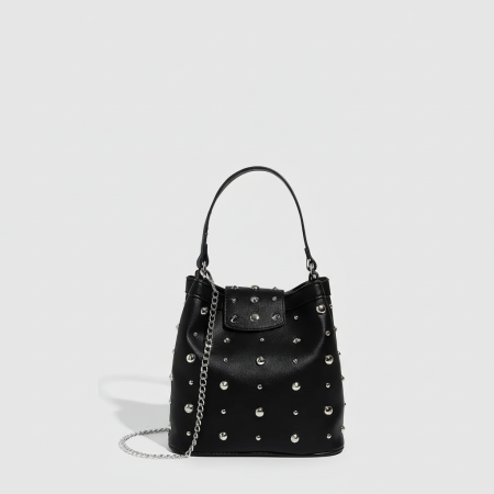 Sac à bandoulière pour femme, série mode haut de gamme, rivet métallique, 1 pièce