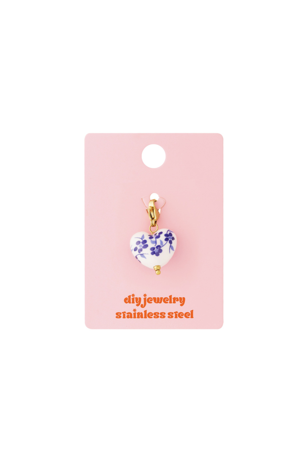 Breloque Diy En Forme De Fleur Bleue Image4