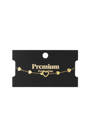 Bracelet Tout Ce Dont Vous Avez Besoin C'est De L'amour - Couleur Or (Pack With Plastic Bag) h5 Image3