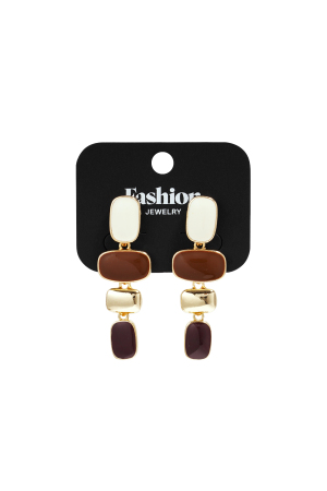 Boucles D'Oreilles Pendantes En Alliage, Forme Irrégulière, Collection Classique Du Quotidien, Bijoux Pour Femmes h5 Image5