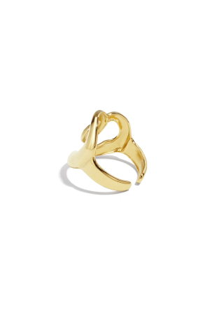 Bagues De Déclaration En Acier Inoxydable De Forme Irrégulière, Série Décontractée, Simple Et Quotidienne, Bijoux Pour Femmes h5 Image2
