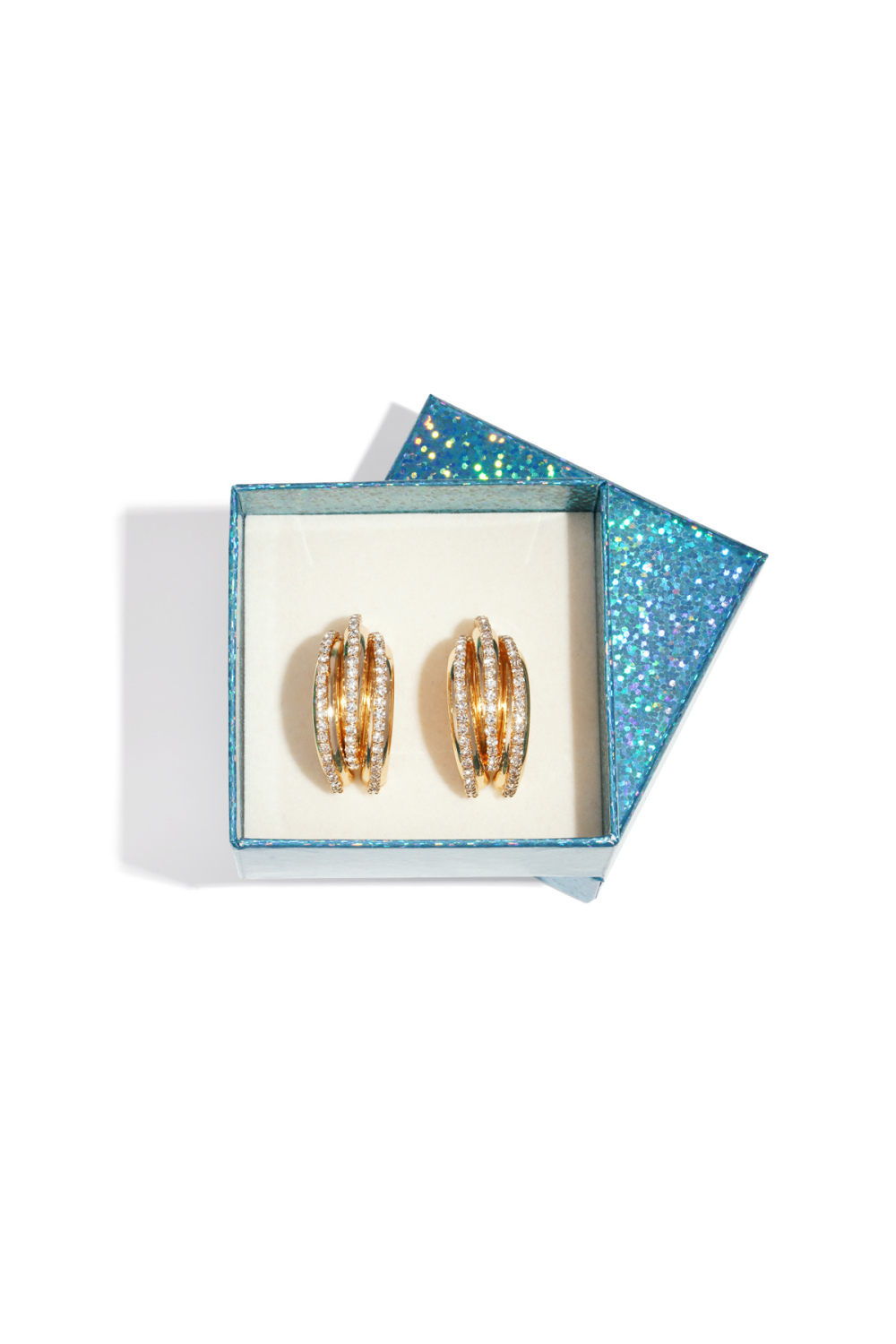Boucles D'Oreilles À Tige En Fer De Forme Irrégulière, Élégantes, Luxueuses, De Noël, Pour Femmes Image2