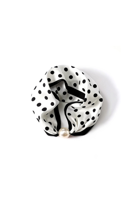 Écharpes d'été à pois, décontractées, en polyester, accessoires du quotidien 2